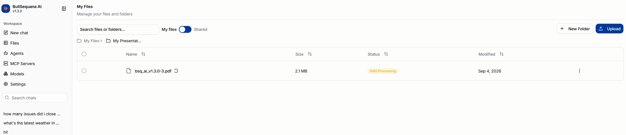 A file in the current portal while retrieval indexing is in progress